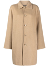 POLO RALPH LAUREN SINGLE-BREASTED BUTTON UNLINED COAT
