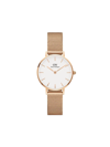 Daniel Wellington Women's Petite Melrose Rose Gold-tone Stainless Steel Watch 32mm In White/gold