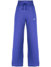 Nike Sportswear Phoenix Fleece Women's High-waisted Wide-leg Sweatpants In Violett