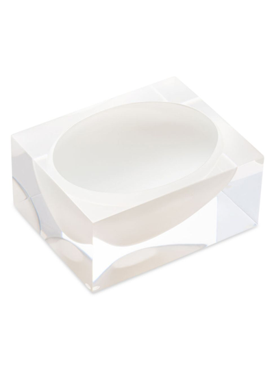 Jr William Empire Collection Block Bowl In Hamptons White