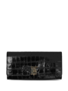 BURBERRY LOGO-PLAQUE LEATHER WALLET