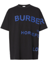 BURBERRY HORSEFERRY-PRINT OVERSIZED T-SHIRT