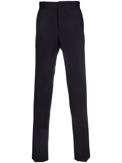 Moncler Mid-rise Skinny Trousers In Blau