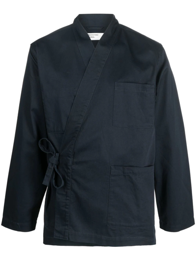 Universal Works Side-tie Denim Jacket In Blau