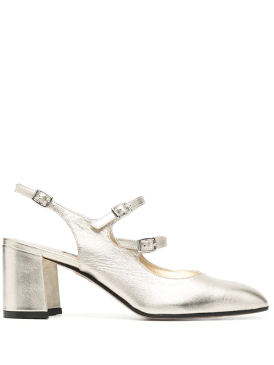 Carel Double-buckle 65mm Sandals In Metallisch
