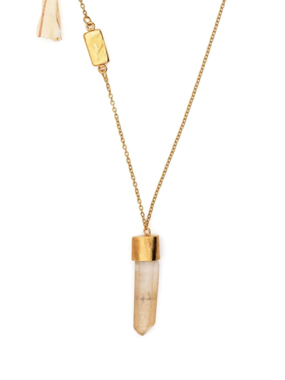 Nick Fouquet Gem Pendant Necklace In Gold