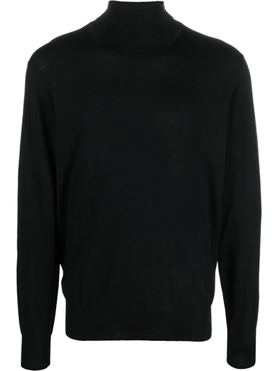 Aspesi Turtleneck Wool Jumper In 蓝色