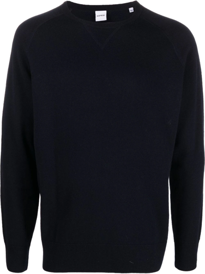 Aspesi Plain Long-sleeve Jumper In Blau