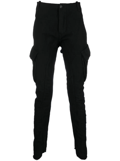 Masnada Side Cargo-pocket Detail Trousers In Black