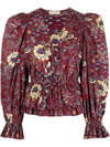 ULLA JOHNSON REN FLORAL-PRINT BLOUSE