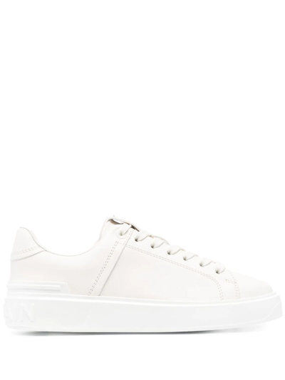 Balmain B Court Calfskin Sneaker In White