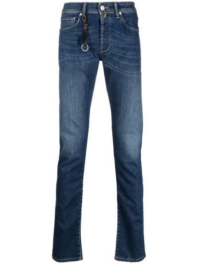 Incotex 5p Comfort Slim Fit Blue Stretch Denim Jeans