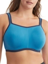 Natori Yogi Contour Convertible Sports Coolmax Convertible Sports Bra (32c) In Blue Lapis