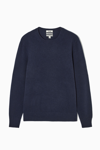 Cos Regular-fit Pure Cashmere Sweater In Blue