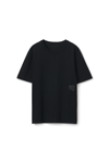 Alexander Wang Puff Logo Cotton Jersey T-shirt In Black