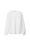 Alexander Wang Long-sleeve Tee In High Twist Jersey In White