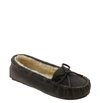 Minnetonka Cally Slipper In Grey In Grey Suede