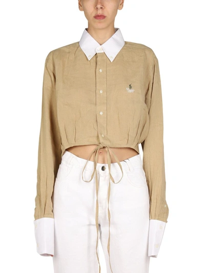 1/off Remade Ralph Lauren Shirt In Beige