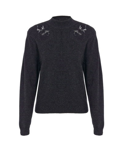 See By Chloé See Trough Detail Sweater In Black