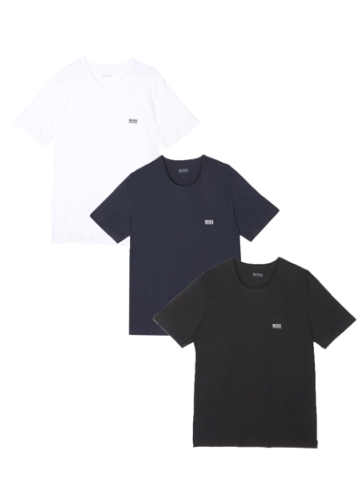 Hugo Boss Pack Of Three T-shirts In Multicolor