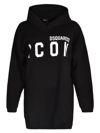Dsquared2 Logo-print Hoodie In Black/white