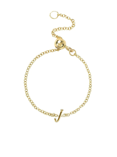 The Alkemistry 18kt Yellow Gold Initial Chain Ring