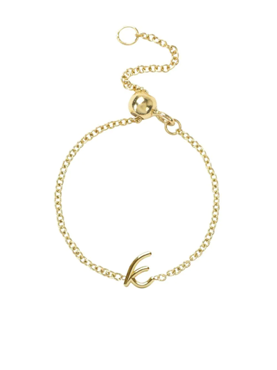 The Alkemistry 18kt Yellow Gold K Initial Ring
