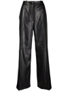 LOULOU STUDIO STRAIGHT LEATHER TROUSERS