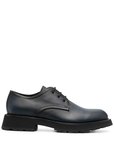 Alexander Mcqueen Chunky-sole Derby Shoes In Black