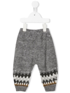 MOLO FAIR ISLE INTARSIA-KNIT TROUSERS