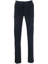 INCOTEX TAPERED-LEG COTTON TROUSERS