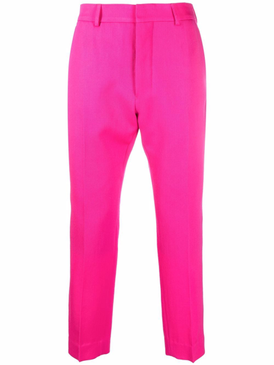 Ami Alexandre Mattiussi Tailored Wool Trousers In Pink