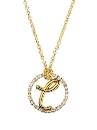 The Alkemistry 18kt Yellow Gold Love Letter Diamond Necklace