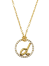 THE ALKEMISTRY 18KT YELLOW GOLD LOVE LETTER DIAMOND NECKLACE