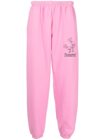 Natasha Zinko Educational Purposes Only Track Pants In Pink