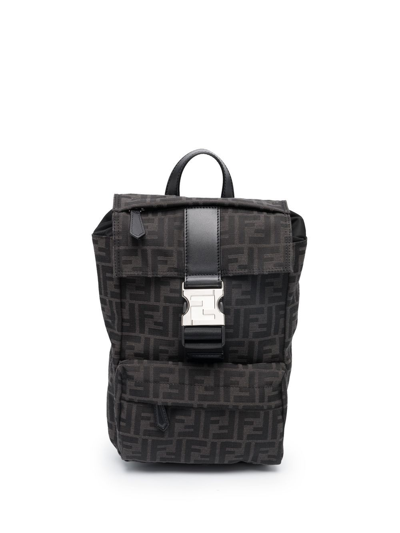 FENDI MONOGRAM LOGO-PRINT BACKPACK