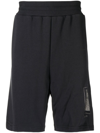 A-COLD-WALL* FOIL GRID TRACK SHORTS
