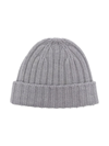 Aspesi Chunky Ribbed-knit Beanie In Grau