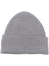 LACOSTE CHUNKY RIBBED-KNIT BEANIE