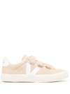 Veja Touch-strap Low-top Sneakers In Braun