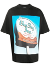 Blue Sky Inn Crystal Ball Relaxed-fit Cotton-jersey T-shirt In Schwarz
