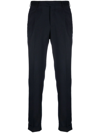 Pt Torino Concealed-fastening Tapered Trousers In Blau