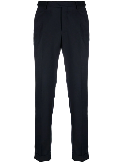 Pt Torino Tapered Slim-fit Trousers In Blue
