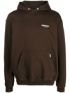 Represent Owners Club Logo Cotton Hoodie In Brown