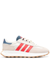 Adidas Originals Retropy E5 Sneakers In Off White And Red In Nude