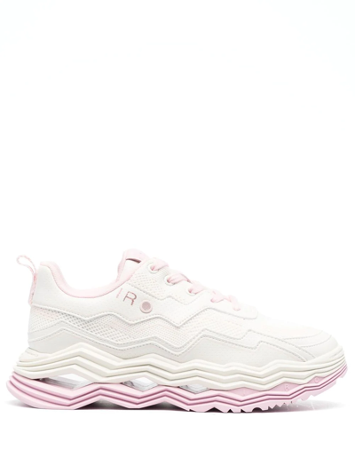 Iro Leather-trim Panelled Sneakers In Pink