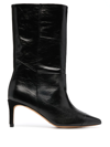 IRO 70MM PATENT-LEATHER ANKLE BOOTS