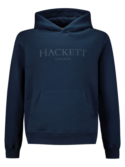 Hackett London Kids Hoodie For Boys In Blu