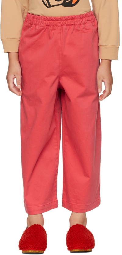 Weekend House. Kids Red Canvas Trousers