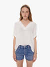 XIRENA AVERY TOP IN WHITE, SIZE LARGE